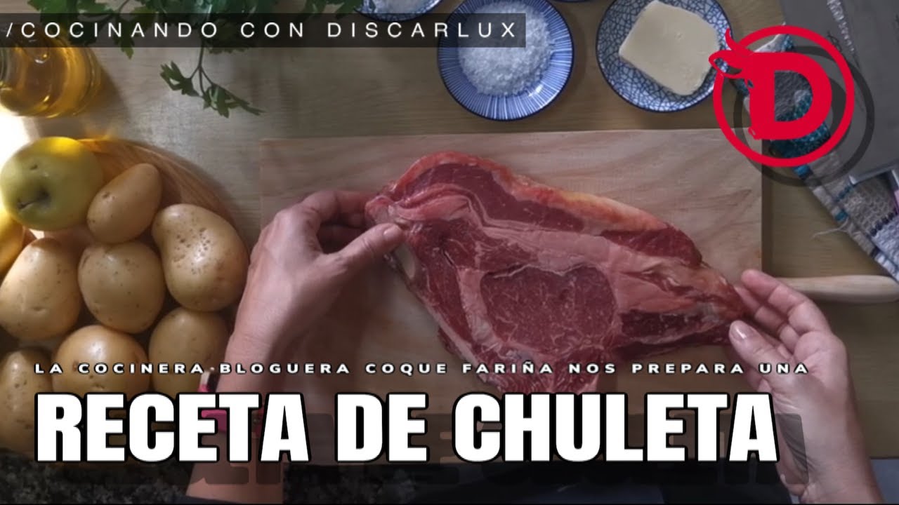 RECETA de CHULETA para chuparse los dedos con la COCINERA BLOGUERA Coque Fariña.