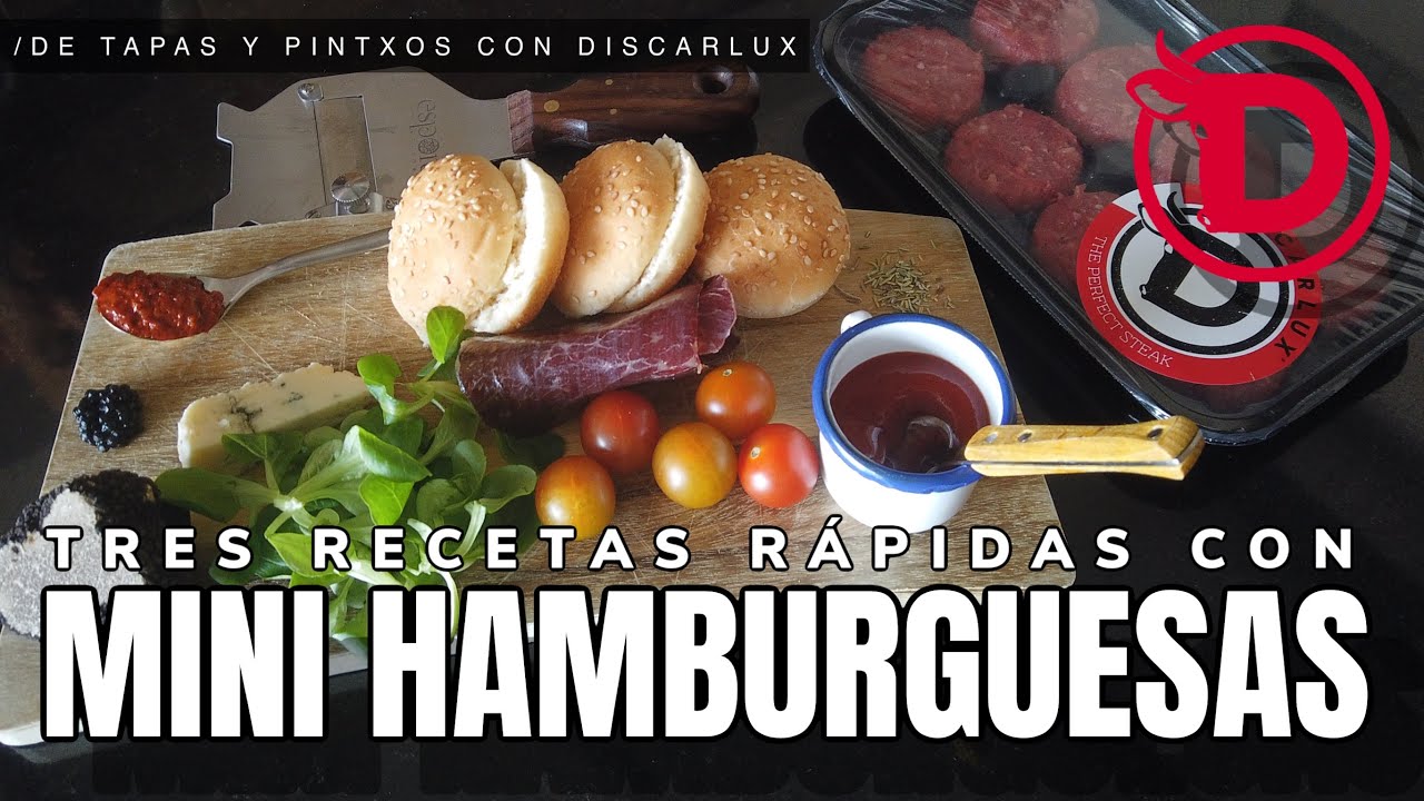 3 MINI HAMBURGUESAS