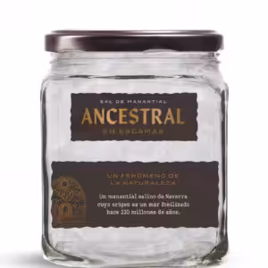 Sal de manantial en escamas 150gr. (Tarro de cristal)