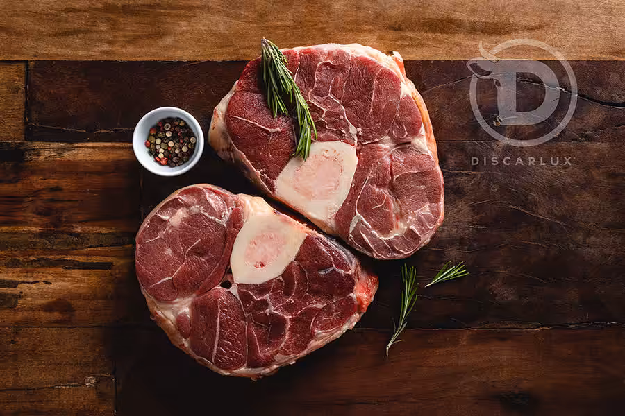 Ossobuco de vaca (4 unidades x 500 grs.) 2 kgs total aprox.